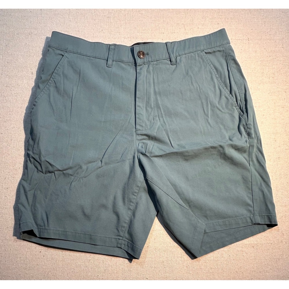 Marine Layer Mens‎ 30 Saturday Shorts Blue Green Stretch Cotton Chino Swim Wear